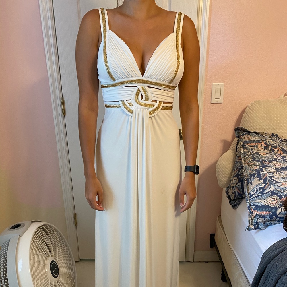 White prom dress